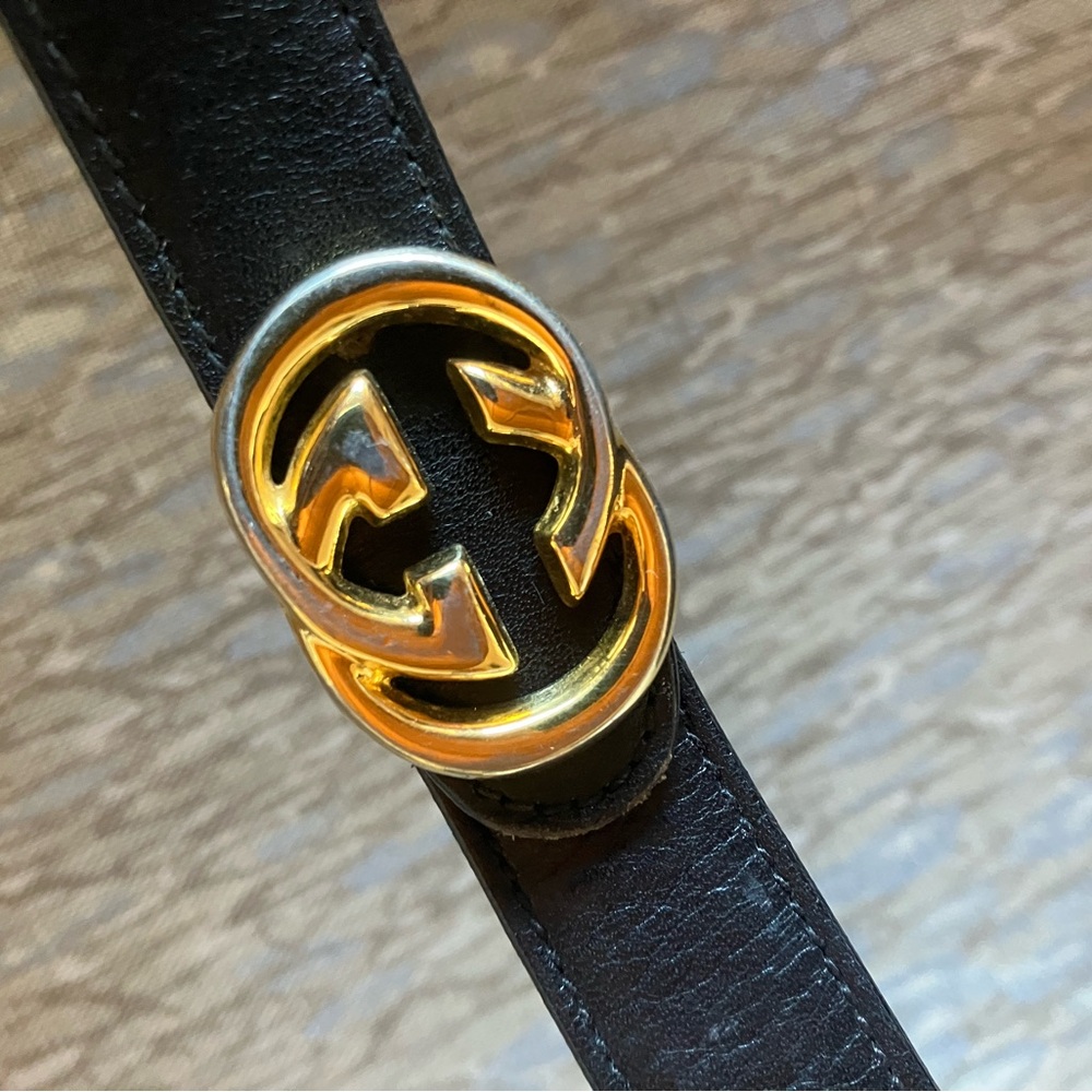 Vintage Gucci leather belt